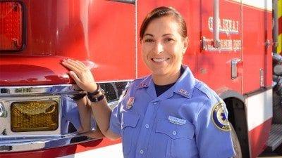 Margaret Orozco, a Polk State alumna and firefighter/paramedic with the Lakeland Fire Department.